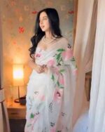 নীল আভা শাড়ি - Image 2