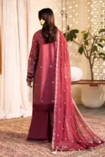 Unstitched 3Pc Embroidered Luxury Lawn - Image 4
