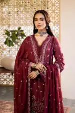 Unstitched 3Pc Embroidered Luxury Lawn - Image 6
